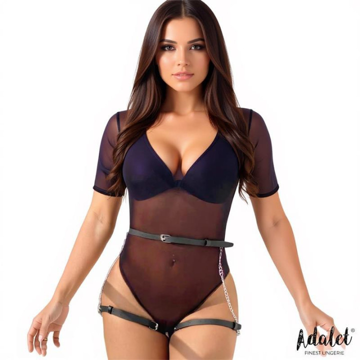 Oriana Cinturón Cuero Vegano con Cadenas Tall Única de Adalet Lingerie | VibraZon