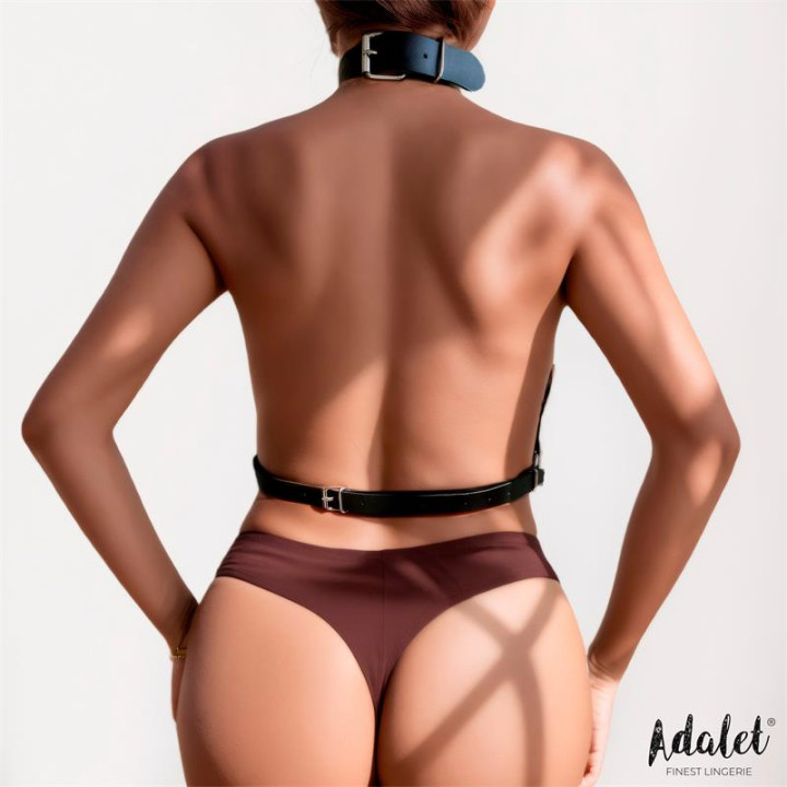 Samara Arnés de Pecho con Cadenas Cuero Vegano Tall Única de Adalet Lingerie | VibraZon