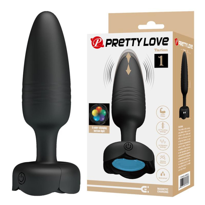 Tarion Plug Anal con Vibración y Thrusting de Prettylove | VibraZon