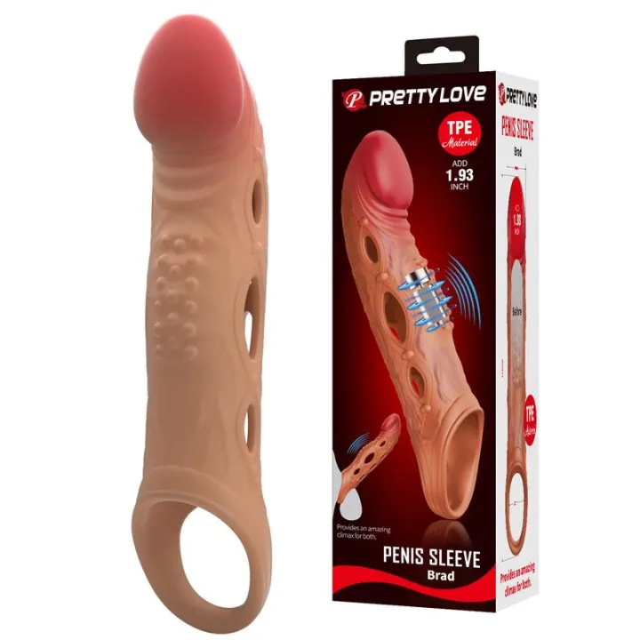 Brad Funda para el Pene con Vibración de Prettylove