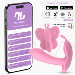 Wingy Estimulador Mariposa con APP Rosa de Intoyou App Series | VibraZon