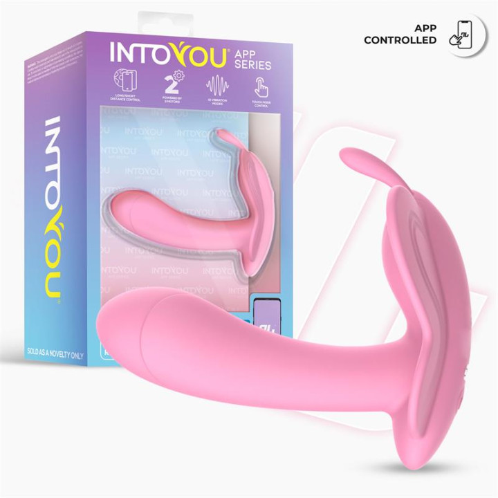 Wingy Estimulador Mariposa con APP Rosa de Intoyou App Series | VibraZon