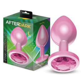 Plug Anal Anodizado Rosa con Rosa Talla L de Afterdark | VibraZon