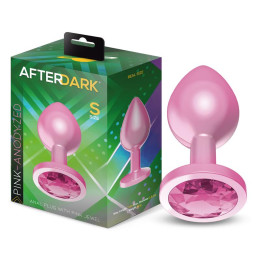 Plug Anal Anodizado Rosa con Joya Talla S de Afterdark | VibraZon