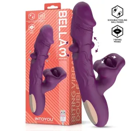 Bella Vibrador Doble Bola Cosquilleante y Mordisqueo 3 Motores de Intoyou