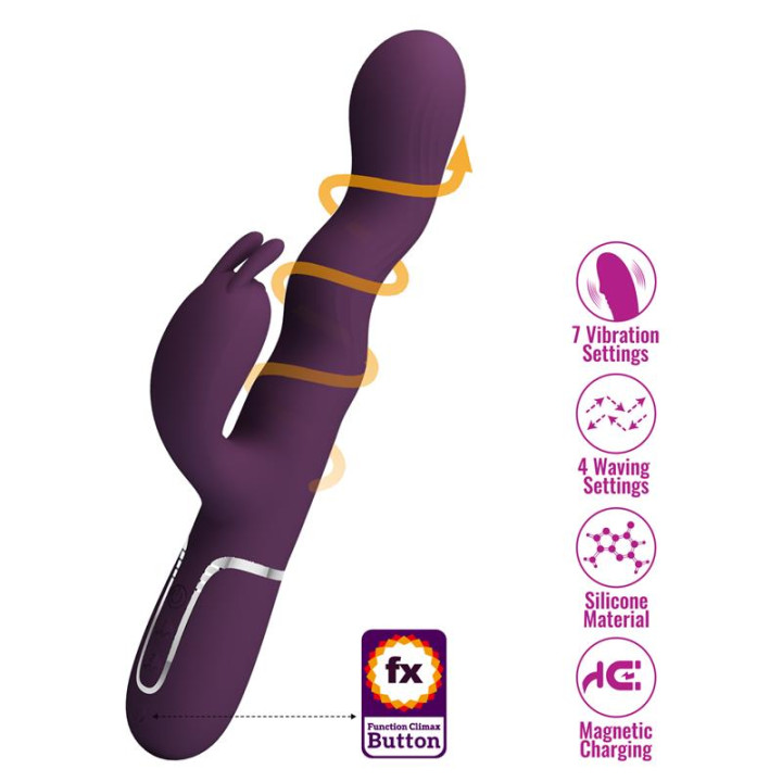 Laursen Vibrador con Movimiento Ondulante de Prettylove | VibraZon