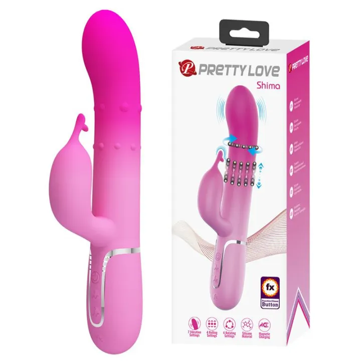 Shima Vibrador con Bolas Rotadoras de Prettylove