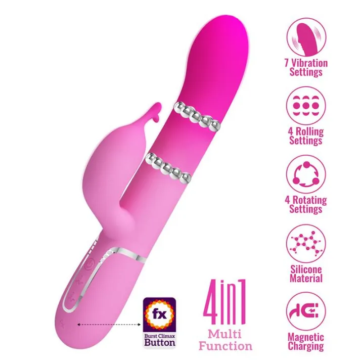 Shima Vibrador con Bolas Rotadoras de Prettylove
