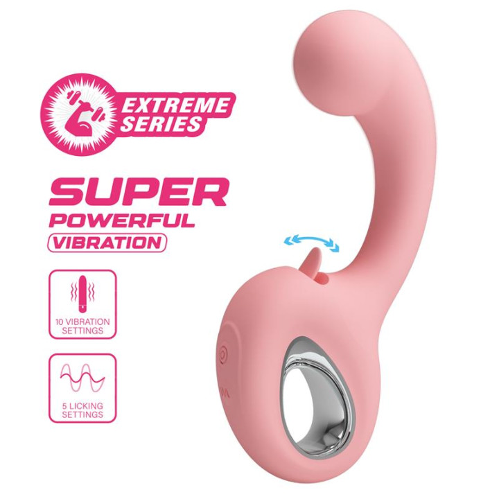 Erynnyes Vibrador con Lengua Estimuladora de Prettylove | VibraZon