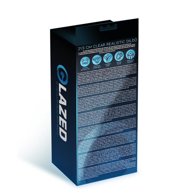 Dildo Realista Material Cristalino 21,5 cm de Glazed | VibraZon