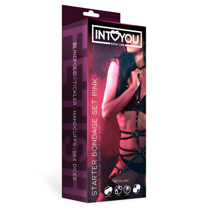 Kit de Bondage para Principiantes Starters 4 Piezas Rosa de Intoyou Bdsm Line | VibraZon