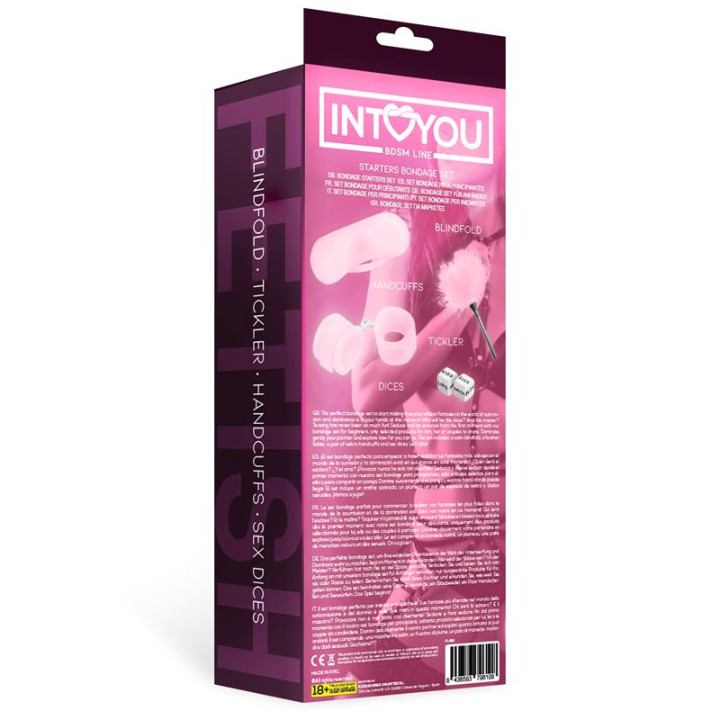 Kit de Bondage para Principiantes Starters 4 Piezas Rosa de Intoyou Bdsm Line | VibraZon
