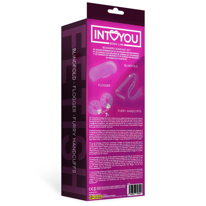 Set de Bondage para Principiantes Beginners 3 Piezas Púrpura de Intoyou Bdsm Line | VibraZon