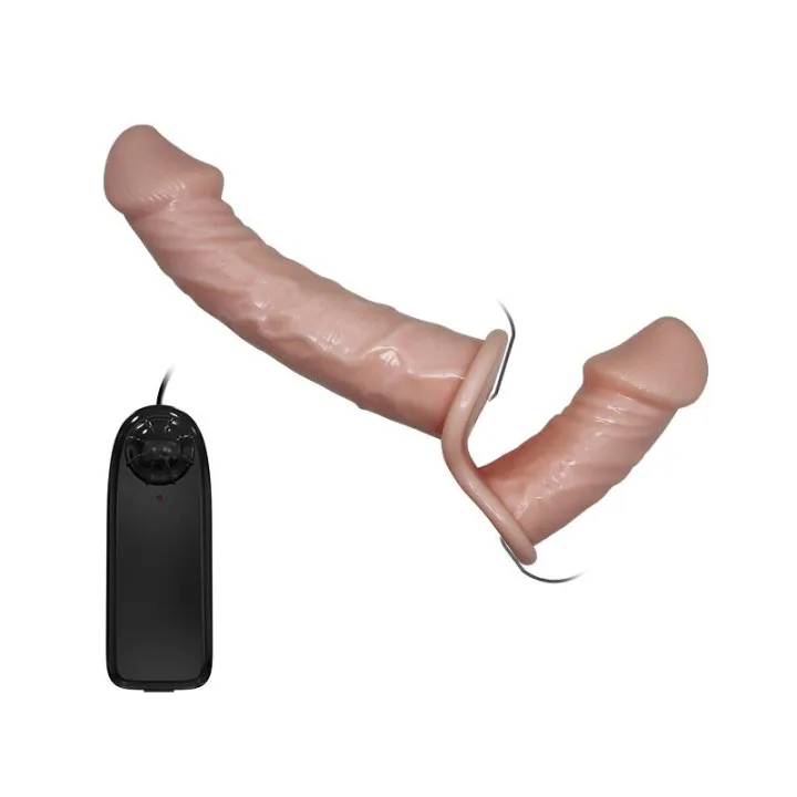 Arnés Dildo Doble con Vibración Natural de Baile