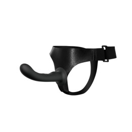 Arnés con Dildo de Silicona Negro de Baile | VibraZon
