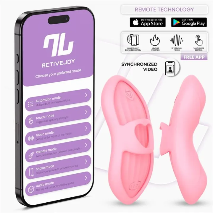 Laia Estimulador de Dedo con Calor y Funda con APP Rosa de Intoyou App Series