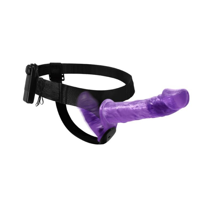 Arnés con Dildo Doble y Vibración Púrpura de Baile | VibraZon