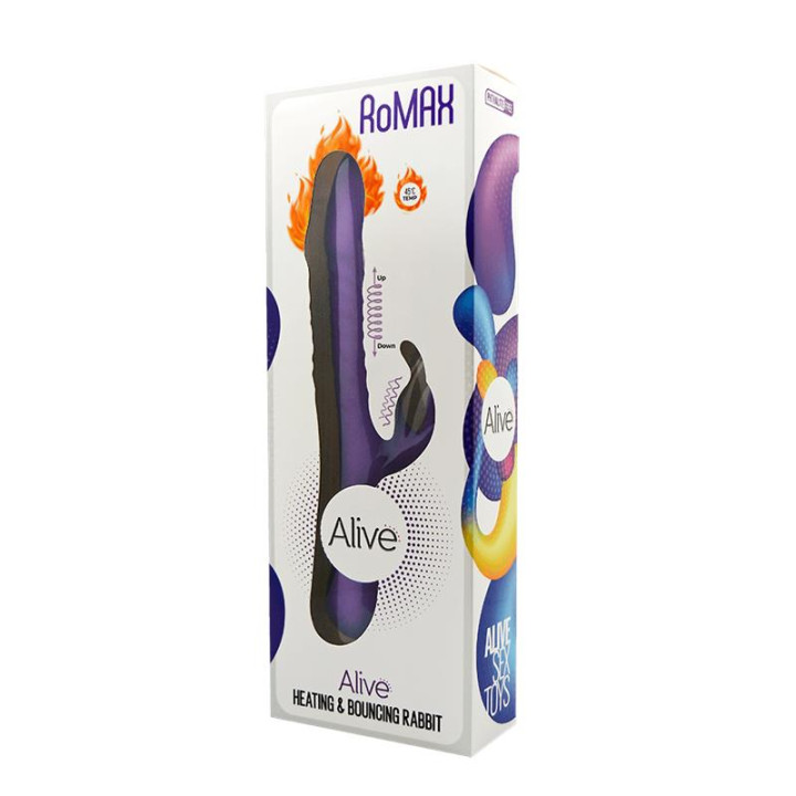 Vibrador con Efecto Calor Romax Púrpura de Alive | VibraZon