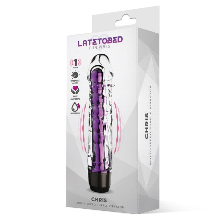 Chris Vibrador Multi-Velocidad Púrpura de Latetobed | VibraZon