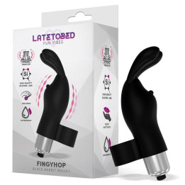 Fingyhop Bala Vibradora con Conejito Siicona Negro de Latetobed | VibraZon