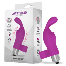 Fingyhop Bala Vibradora con Conejito Silicona Púrpura de Latetobed | VibraZon