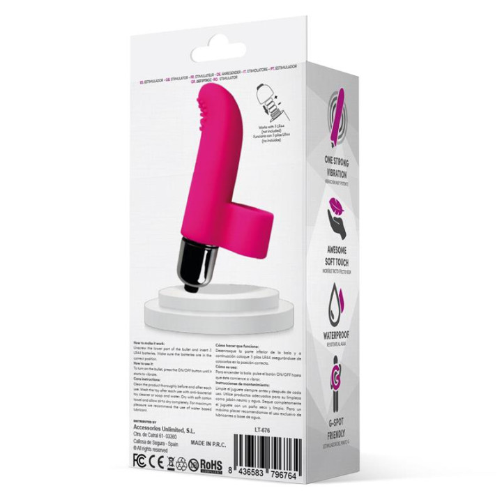 Fingy Bala Vibradora para el Dedo Silicona Rosa de Latetobed | VibraZon