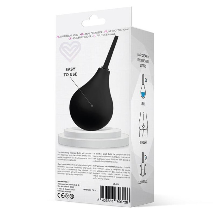 Darkbuld Ducha Anal Negro de Latetobed | VibraZon
