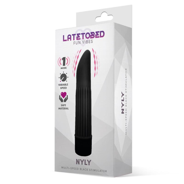 Nyly Estimulador Multi-Velocidad Negro de Latetobed | VibraZon