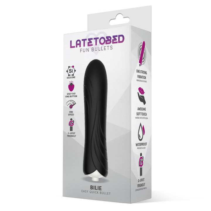 Bilie Bala Vibradora Easy Quick Silicona Negro de Latetobed | VibraZon