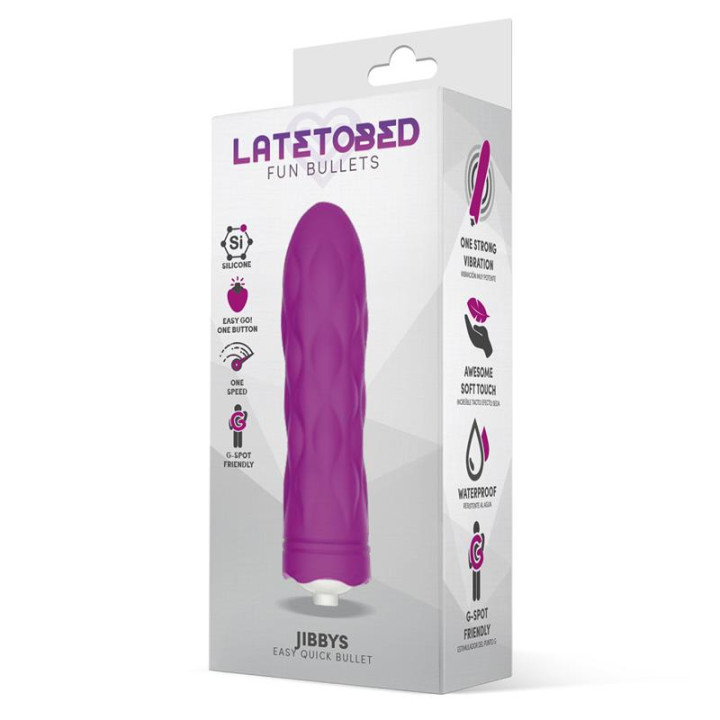 Jibbys Bala Vibradora Easy Quick Silicona Purple de Latetobed | VibraZon