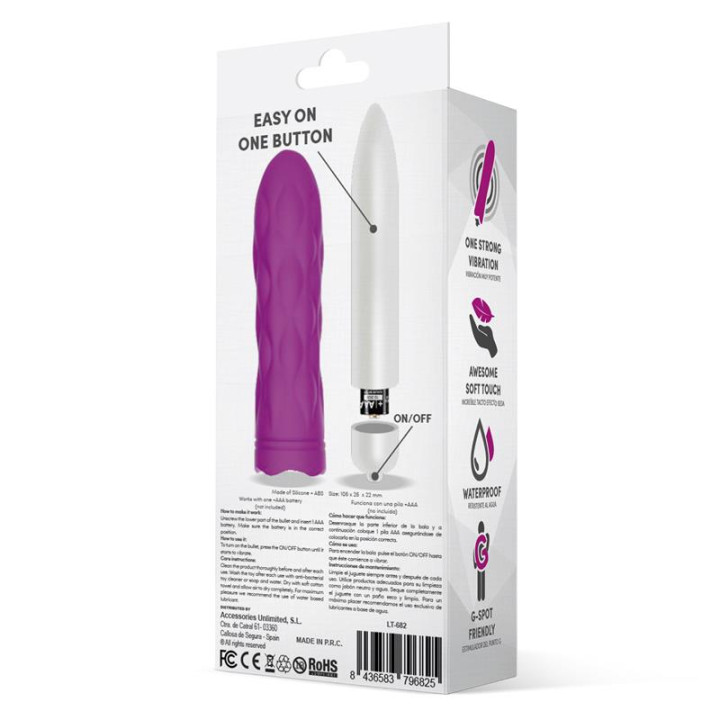 Jibbys Bala Vibradora Easy Quick Silicona Purple de Latetobed | VibraZon