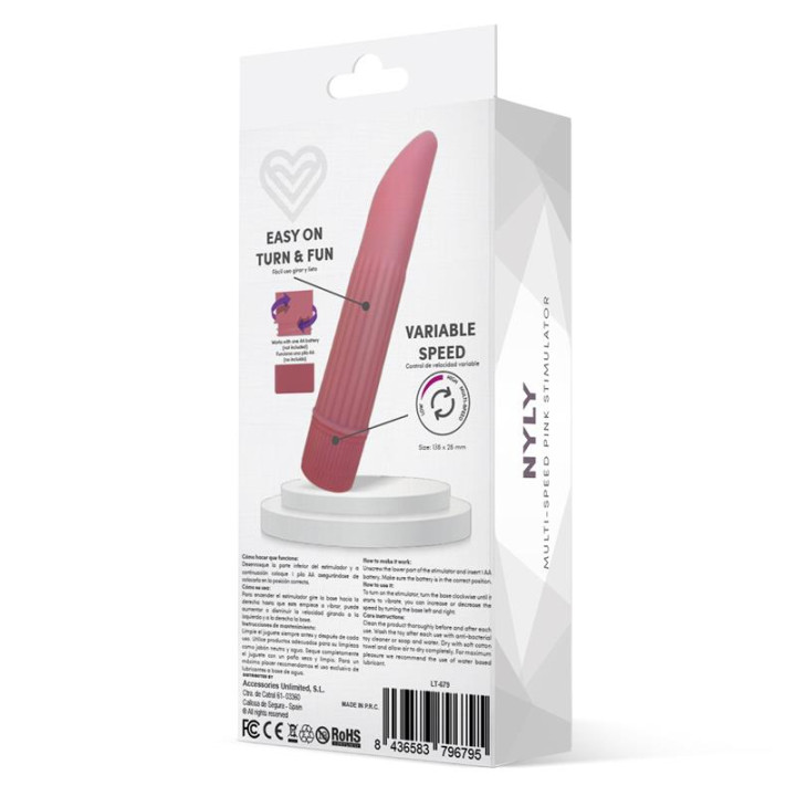 Nyly Estimulador Multi-Velocidad Rosa de Latetobed | VibraZon