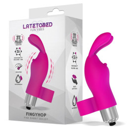Fingyhop Bala Vibradora con Conejito Silicona Rosa de Latetobed | VibraZon