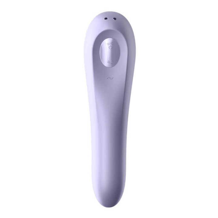 Dual Pleasure APP Vibrador y Succionador de Aire Pulsado Recargable Mauve de Satisfyer | VibraZon
