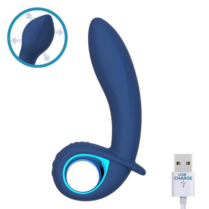 Vibrador Alpha Advanced con Función de Inflado y Vibración USB Silicona de Intoyou