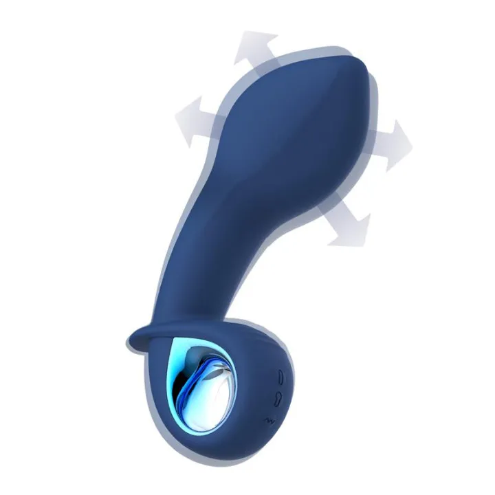 Vibrador Alpha Advanced con Función de Inflado y Vibración USB Silicona de Intoyou