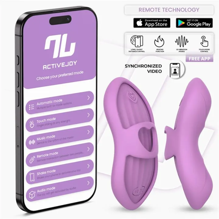 Laia Estimulador de Dedo con Calor y Funda con APP Lavanda de Intoyou App Series
