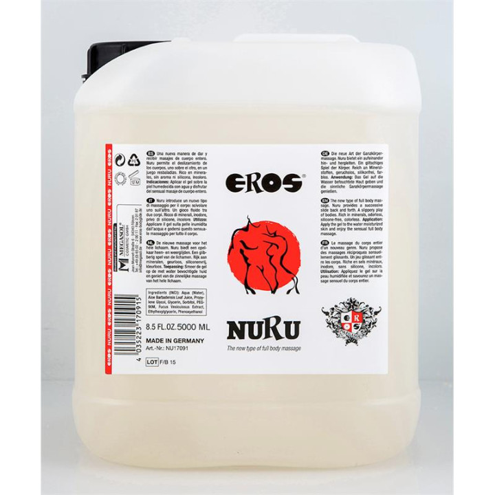 Gel de Masaje Base de Agua 5000 ml de Eros | VibraZon