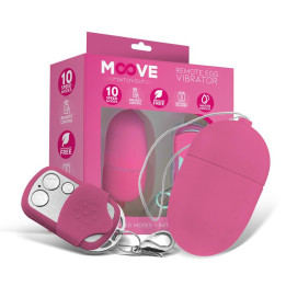 Huevo Vibrador con Control Remoto Tamaño Mediano Rosa de Moove | VibraZon