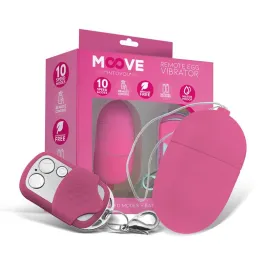 Huevo Vibrador con Control Remoto Tamaño Mediano Rosa de Moove