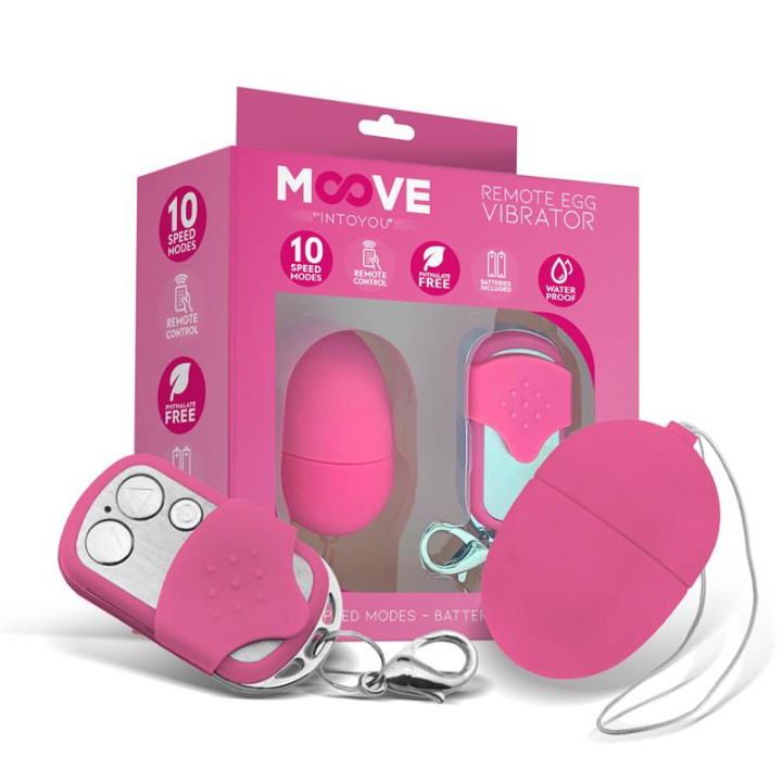 Huevo Vibrador con Control Remoto Mini Rosa de Moove | VibraZon