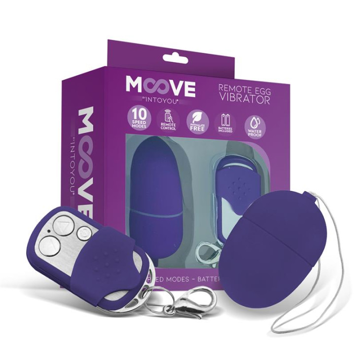 Huevo Vibrador con Control Remoto Mini Púrpura de Moove | VibraZon