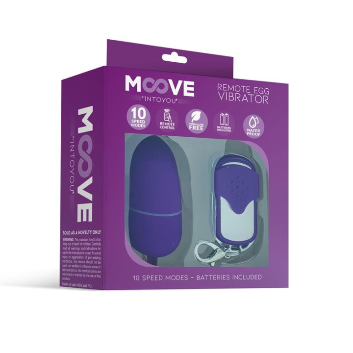 Huevo Vibrador con Control Remoto Mini Púrpura de Moove | VibraZon