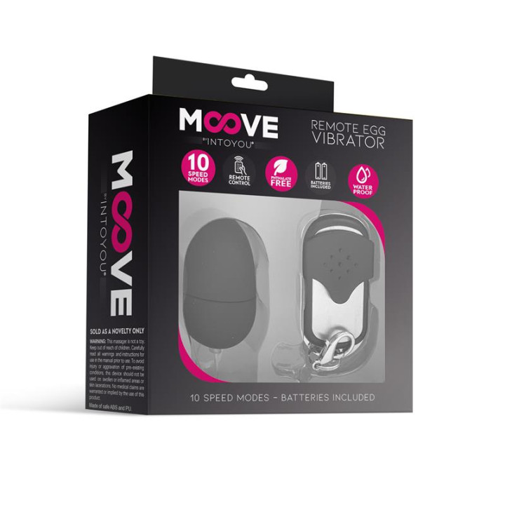 Huevo Vibrador con Control Remoto Mini Negro de Moove | VibraZon