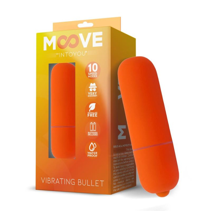 Bala Vibradora 10 Velocidades Naranja de Moove | VibraZon