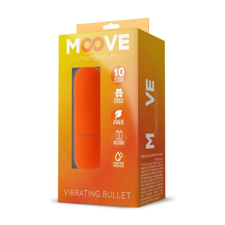 Bala Vibradora 10 Velocidades Naranja de Moove | VibraZon