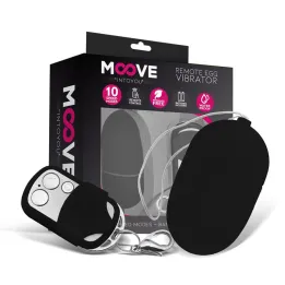 Huevo Vibrador con Control Remoto Tamaño Mediano Negro de Moove