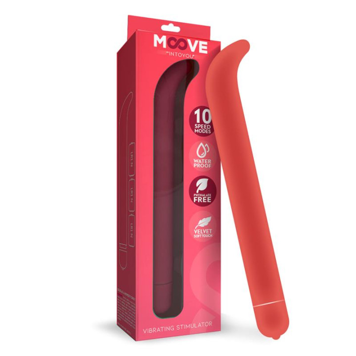 Estimulador Vibrador Punto G 10 Funciones Rosa de Moove | VibraZon