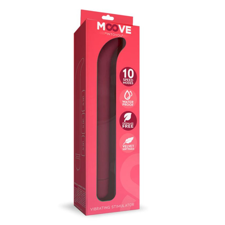 Estimulador Vibrador Punto G 10 Funciones Rosa de Moove | VibraZon