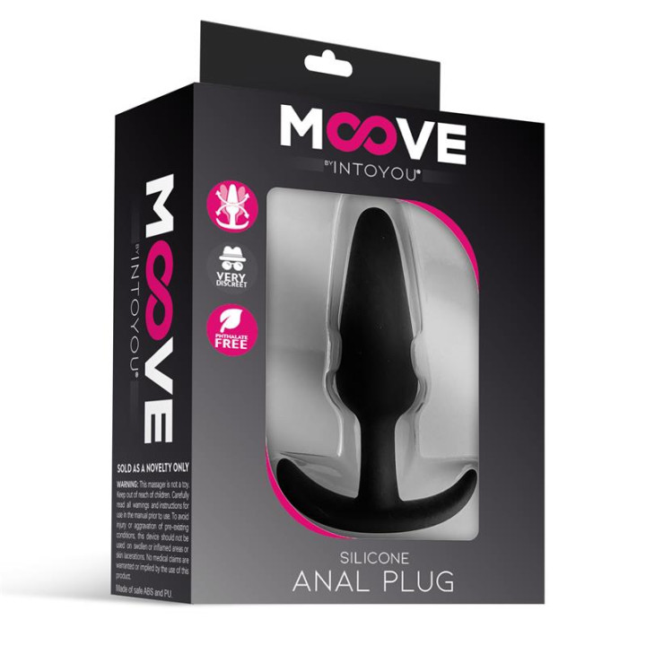 Plug Anal Silicona Pequeño Negro de Moove | VibraZon